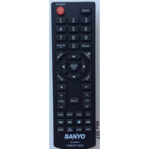 CONTROL PARA TV / SANYO MC42NS00 / FVF5044 P50F44-00 / FVD3924 / DP24E14 / DP39D14 / DP42D24 / DP50E44 / DP55D44 / DP58D34 / DP65E34 